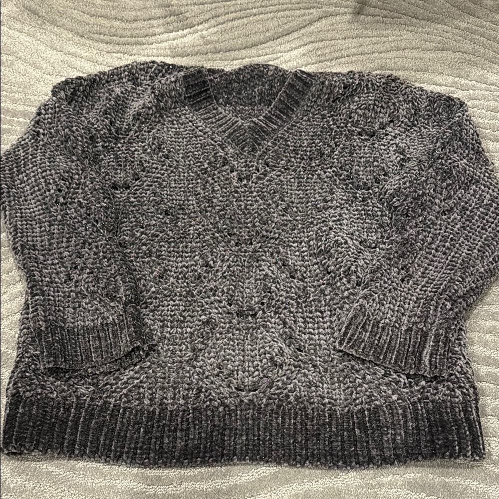 Cozy Charcoal Knit Sweater